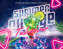 Summer Cocktail Party Flyer Template Photoshop