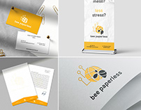 bee paperless branding | 2021