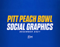 Pitt Peach Bowl Social Graphics