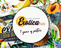Exotica Radio - 1 yead of Posters