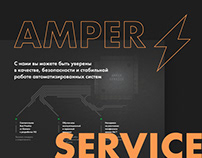 Landing page for Amper Service