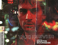 Taxi Driver posters as Criterion Collection editions.