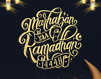 Hand Lettering Marhaban Yaa Ramadhan 1444H