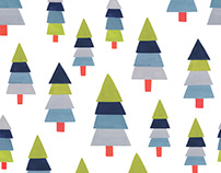 Striped Holiday Trees