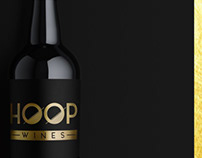 Hoop Wines logo and identity