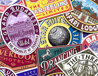 Bon Voyage - Vintage Hotel Travel Stickers