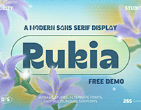 Rukia – Modern Sans Serif Font - FREE Font