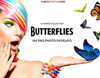 545 Butterflies Photo Overlays