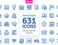 Infinity Blue icons