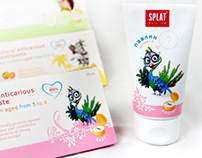 Дизайн упаковки для детских зубных паст и щеток SPLAT