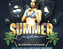 Summer Casino Flyer Template