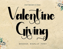 Valentine Giving Display Font