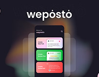 Weposto Post Maker Mobile App UI Design