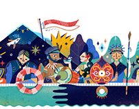 Google Doodle - Indonesia Independence Day 2017