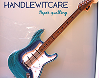 Paper Fender Stratocaster - quilling guitar