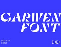 Garwen - Free Sharp Stencil Display Font