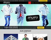 Landing Page Design for Brand Mufti  clothes Company