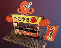Takoyaki Food Stand