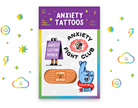 Anxiety Temporary Tattoos