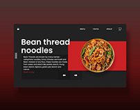 Online food order Webpage design