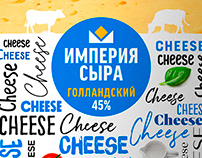 Empire of cheese. Cheese Label Design.