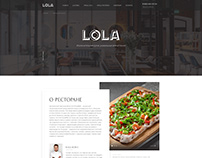 Сайт для ресторана LOLA