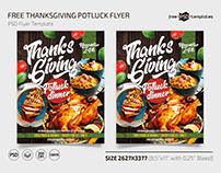 Free Thanksgiving Potluck Flyer Template