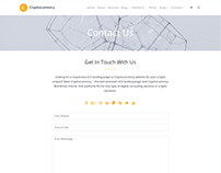 Contact Full Page - Cryptocurrency WordPress Theme