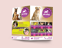 Pet Shop Brochure Mockup