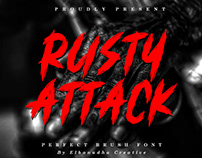 RUSTY ATTACK PERFECT BRUSH FONT