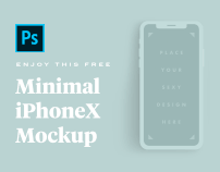 Free Minimal iPhoneX Mockup