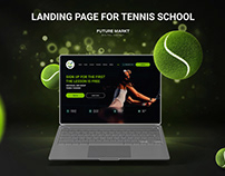Landing Page for Tennis School