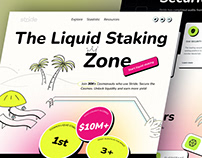 Crypto Liquid Staking Landing Page Redesign