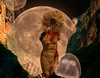 Digital collage artwork - Bloom