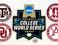 2022 College World Series Roundel Logos