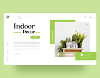 Indoor Decor Webpage Concept