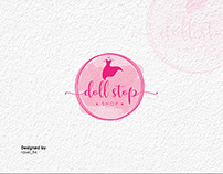 Watercolor logo design- Boutique women shop