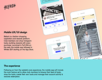 Refash mobile app UX/UI design