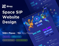 Space Sip - Blockchain GameFi Website Design