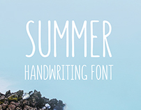 SUMMER Handwriting Font