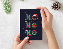 Ho! Ho! No! Christmas Card Illustration