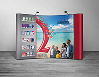 Pop up display banner stand