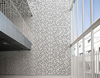 Perforated concrete panels
