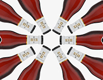 Beer Bottle - Amber Glass - Mockup - 350ml