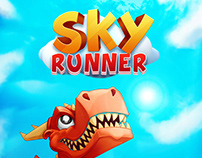 Sky Runner (casual mobile game concept art)
