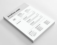Free Professional resume template(CV) in word and PS