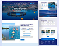 Aqua Fish Landing Page Design V-2