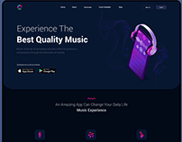 Landing page For Music