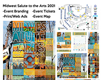 Midwest Salute to the Arts Branding 2021