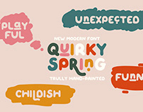 QUIRKY SPRING - Playful Font Family